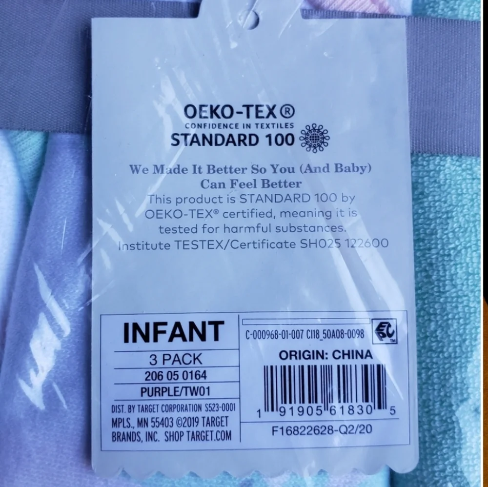 🆕️Infant Baby Girls' 3pk Hooded Bath Towel Set